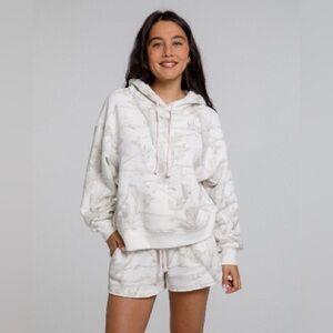 Paige Lorenzo Dairy Boy Woodland Camo Hoodie - Pink Logo, size XL